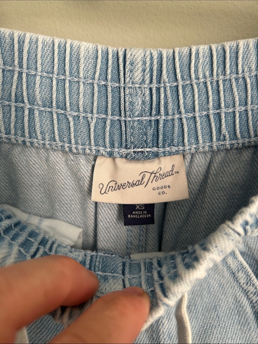 Universal Thread Light Blue Wide-Leg Drawstring Jeans - Picture 3 of 7